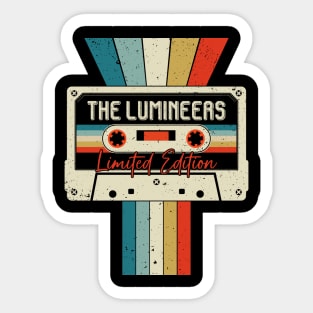 Graphic The Lumineers Proud Name Cassette Tape Vintage Birthday Gifts Sticker